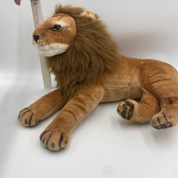 Jumbo Realistic Lion Kelly Toy Stuffed Animal Plush 21” Body - Picture 10 of 12